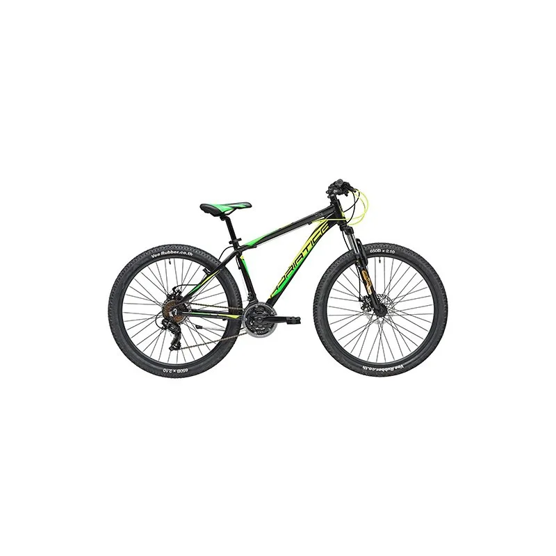 Adriatica Rc-k 27.5´´ 21s Mtb Cykel, Black / yellow / green, L
