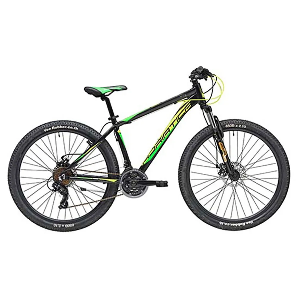 Adriatica Rc-k 27.5´´ 21s Mtb Cykel, Black / yellow / green, L