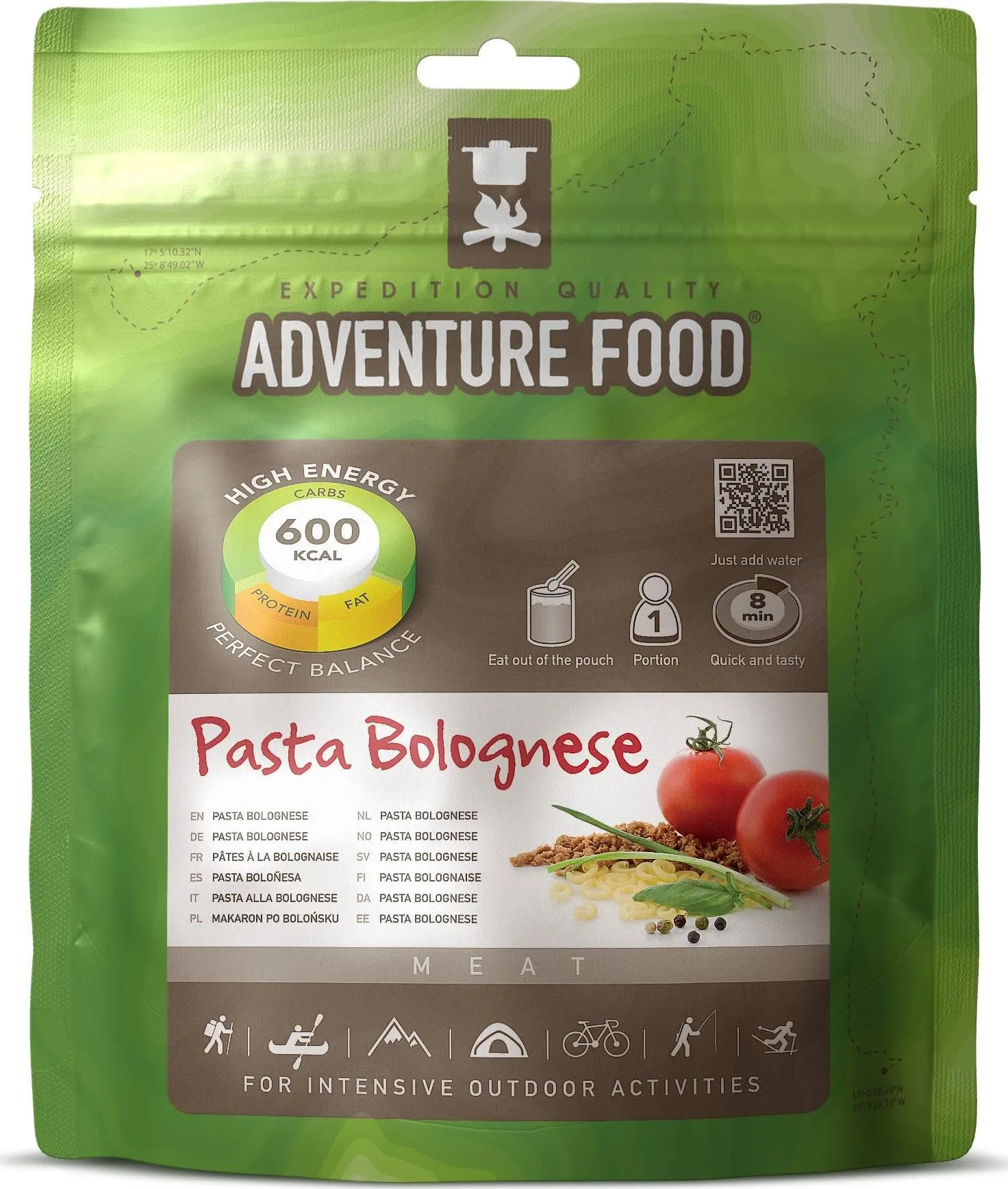 Adventure Food Pasta Bolognese, One Size
