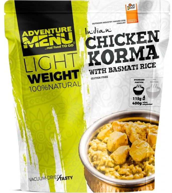 Adventure Menu Chicken Korma With Basmati Rice