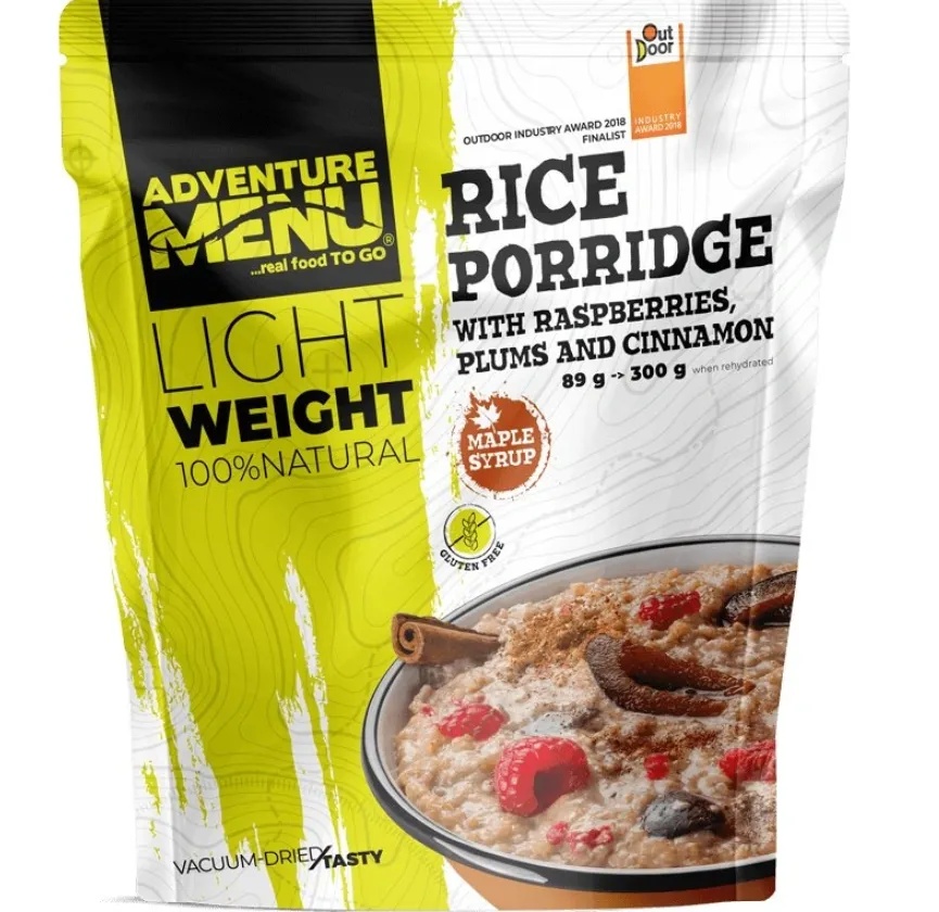 Adventure Menu Rice Porridge With Plums, Raspberries And Cinnamon Nocolour, Nocolour, One Size