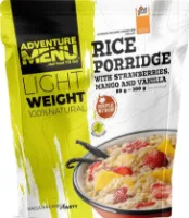 Adventure Menu Rice Porridge With Strawberries, Mango And Vanilla