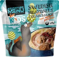 Adventure Menu Swedish Meatballs with Cream Sauce and Mashed Potatoes Adventure Menu Swedish Meatballs with Cream Sauce and Mashed Potatoes