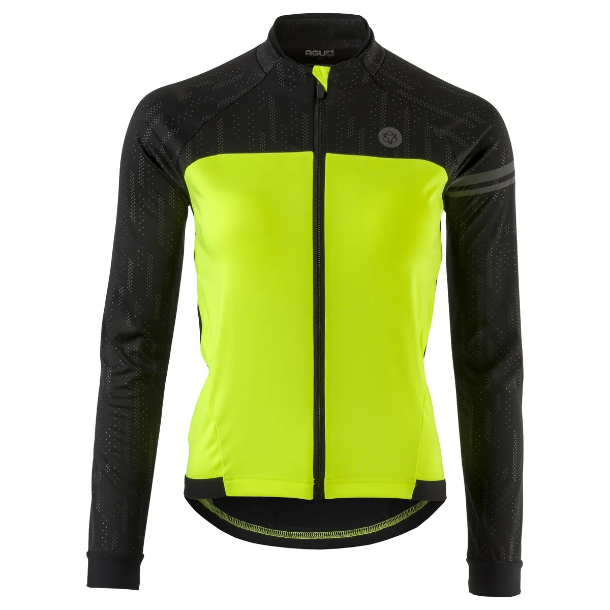 AGU Essential Winter Thermal Cykeljacka, Sort/Gul AGU Essential Winter Thermal Cykeljacka, Sort/Gul