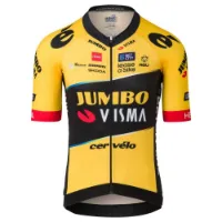 AGU Jumbo-visma Premium Replica 2023 Korta ärmar Cykeltröja