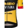 AGU Jumbo-visma Premium Replica 2023 Korta ärmar Cykeltröja, Black / yellow