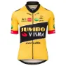 AGU Jumbo-visma Replica 2022 Korta ärmar Cykeltröja, Black / yellow