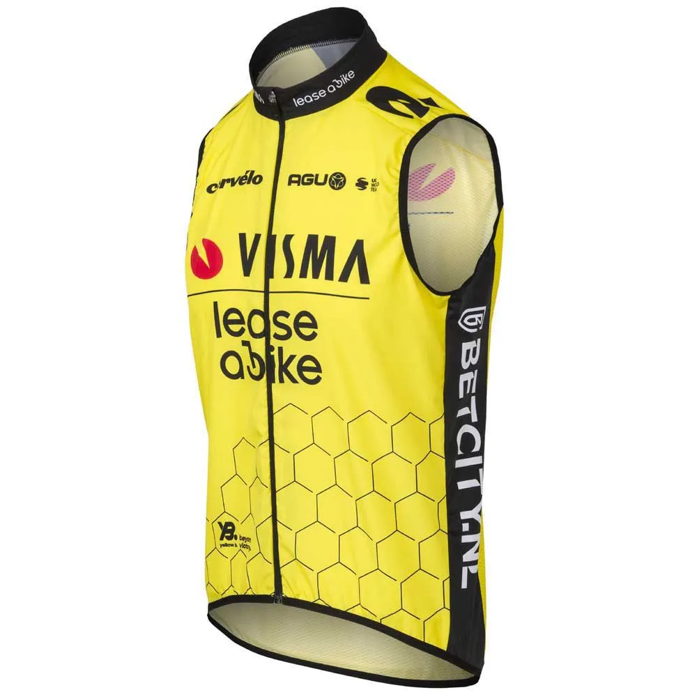 AGU Replica Visma | Lease A Bike 2024 Väst, Black / yellow