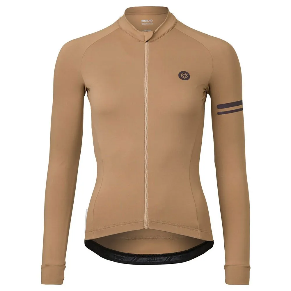 AGU Solid Dms Långärmad Trikå, Leather, XS