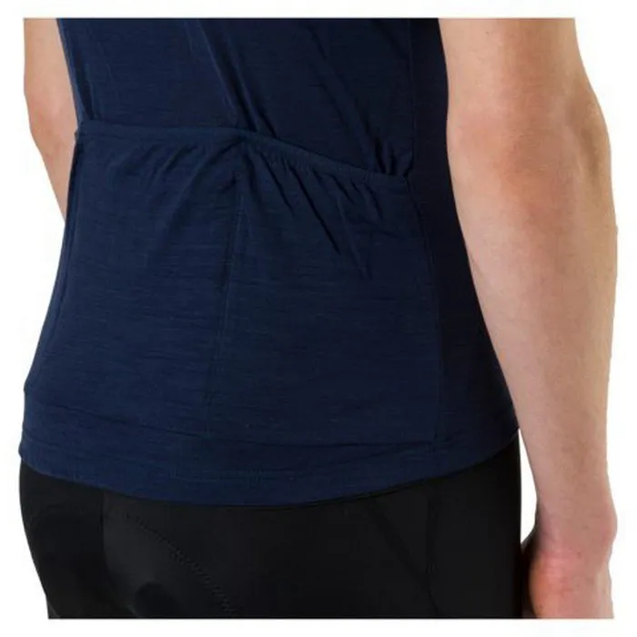AGU Solid Merino Six6 Korta ärmar Cykeltröja, Deep blue, XL