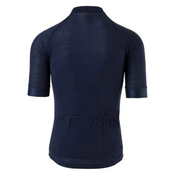 AGU Solid Merino Six6 Korta ärmar Cykeltröja, Deep blue, XL