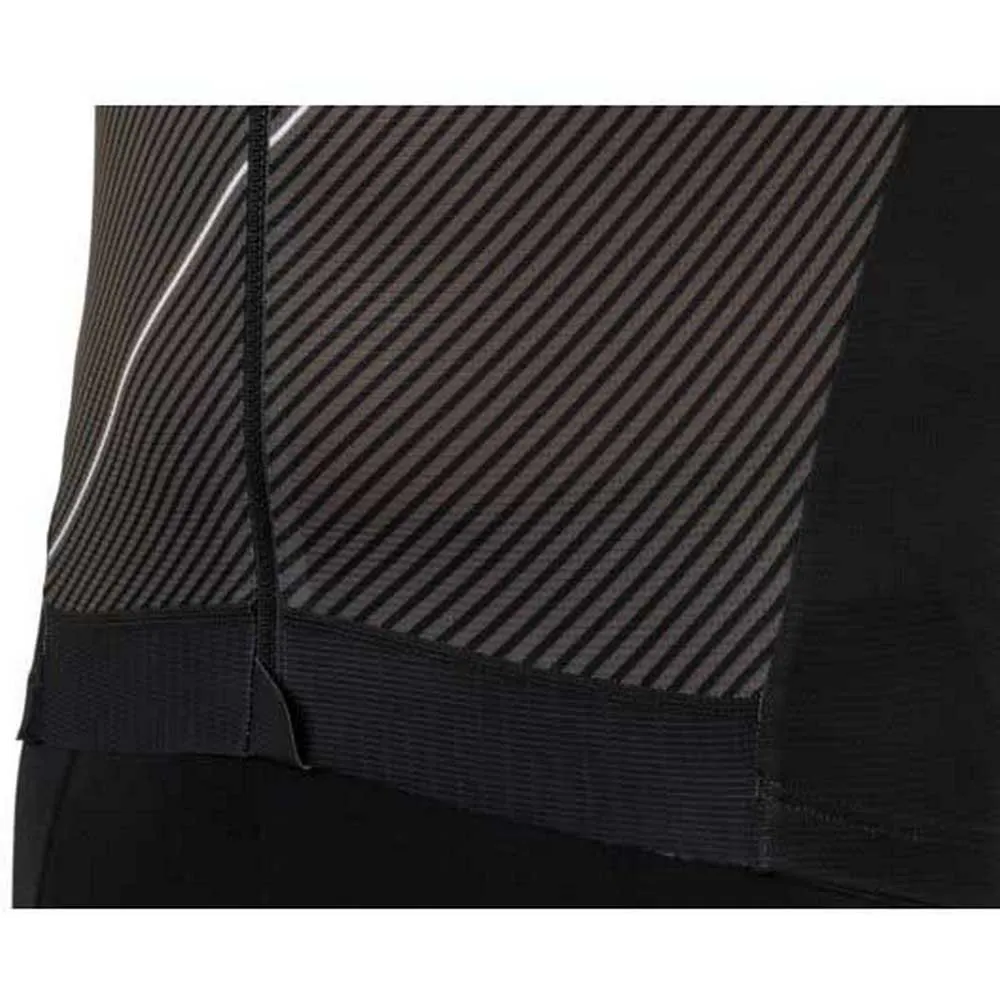 AGU Stripe Korta ärmar Cykeltröja, Black / grey, M