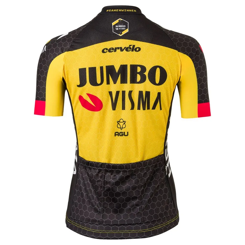 AGU Team Jumbo-visma 2021 Replica Korta ärmar Cykeltröja, Yellow AGU Team Jumbo-visma 2021 Replica Korta ärmar Cykeltröja, Yellow