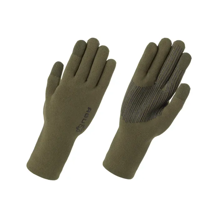 AGU Vattentäta Merinohandskar Stickad, Armé, Grön AGU Vattentäta Merinohandskar Stickad, Armé, Grön