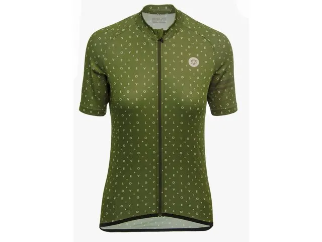 AGU Velo Love cykeltröja women oliv, Grön, XL
