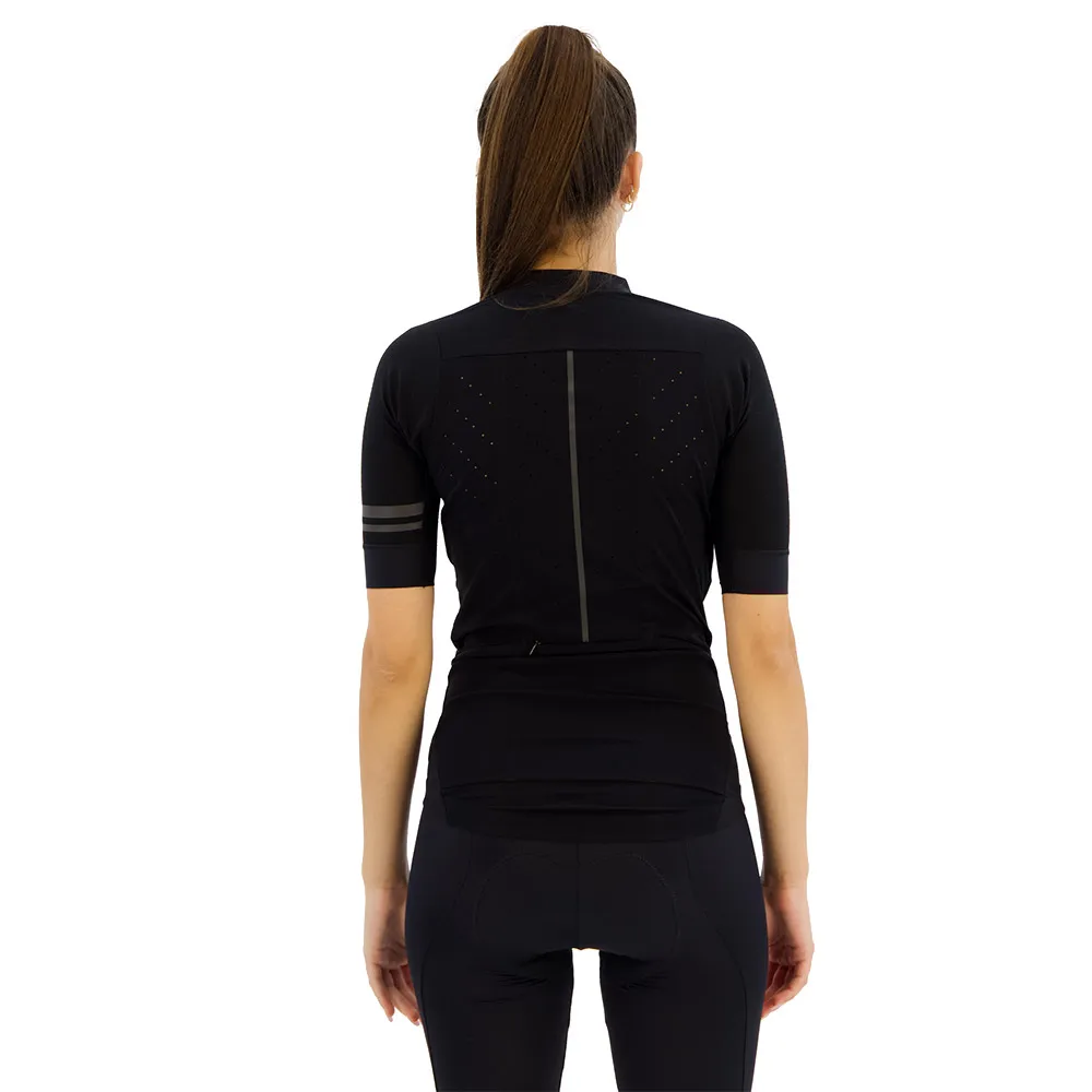 AGU Woven Premium Korta ärmar Cykeltröja, Black, XS