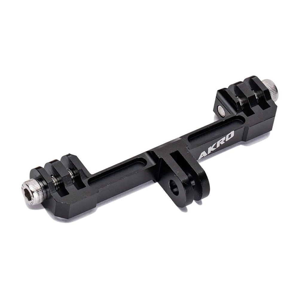 Akro Dubbel Förlängare Fram Kombinerad Förlängare Universal Styre Cykelmontering 87mm, Black, One Size