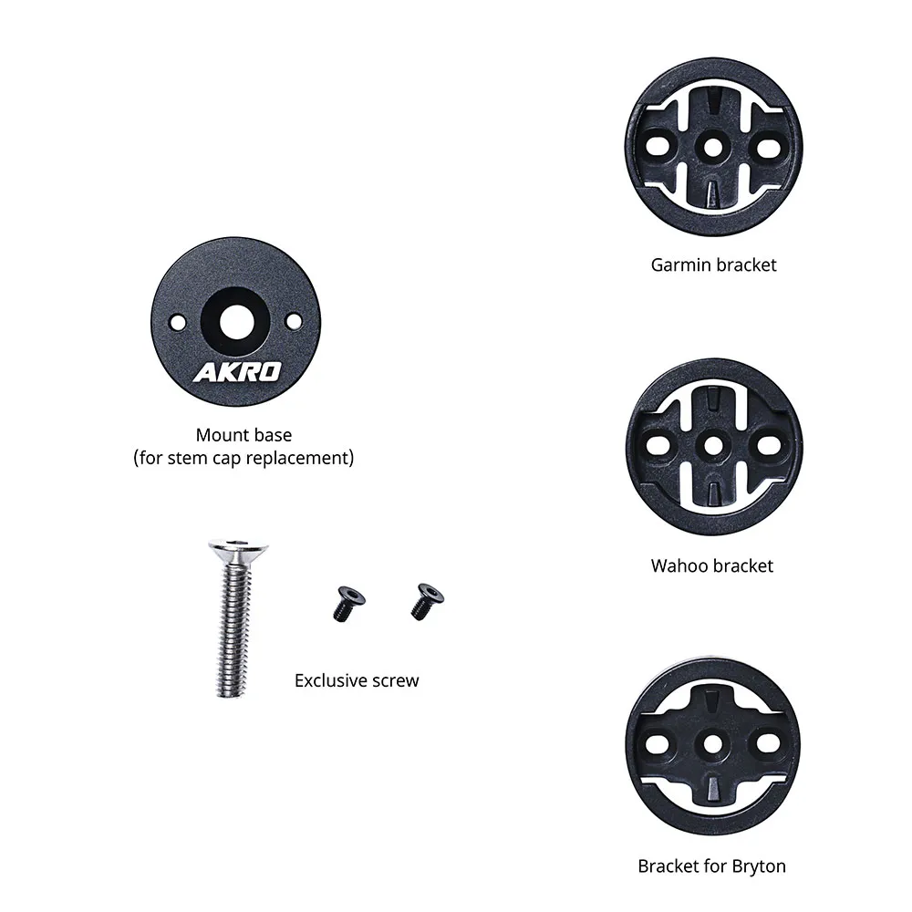 Akro Fäste För Headset Framgaffel Vanlig Universal Cykelstyrfäste, Black, One Size