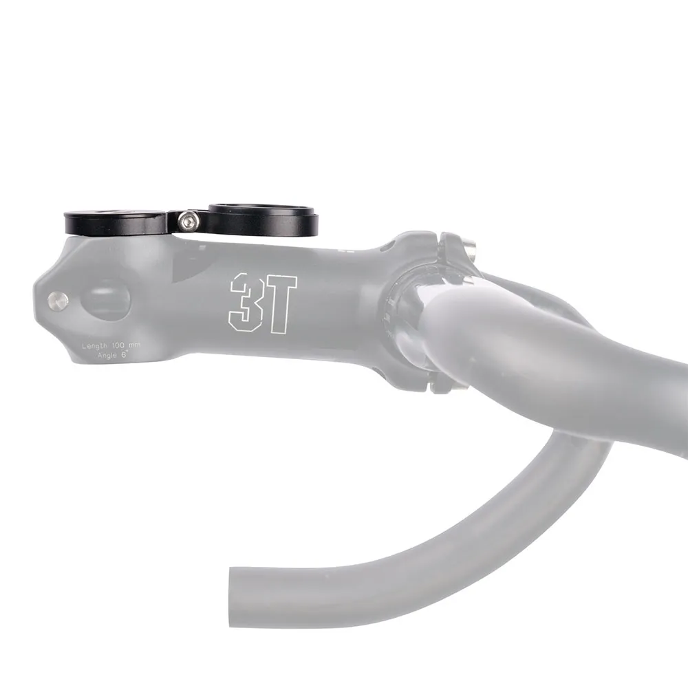 Akro Headset Främre Styrrörskåpa Fäste Platt Universal Styre Cykelmontering, Black, One Size
