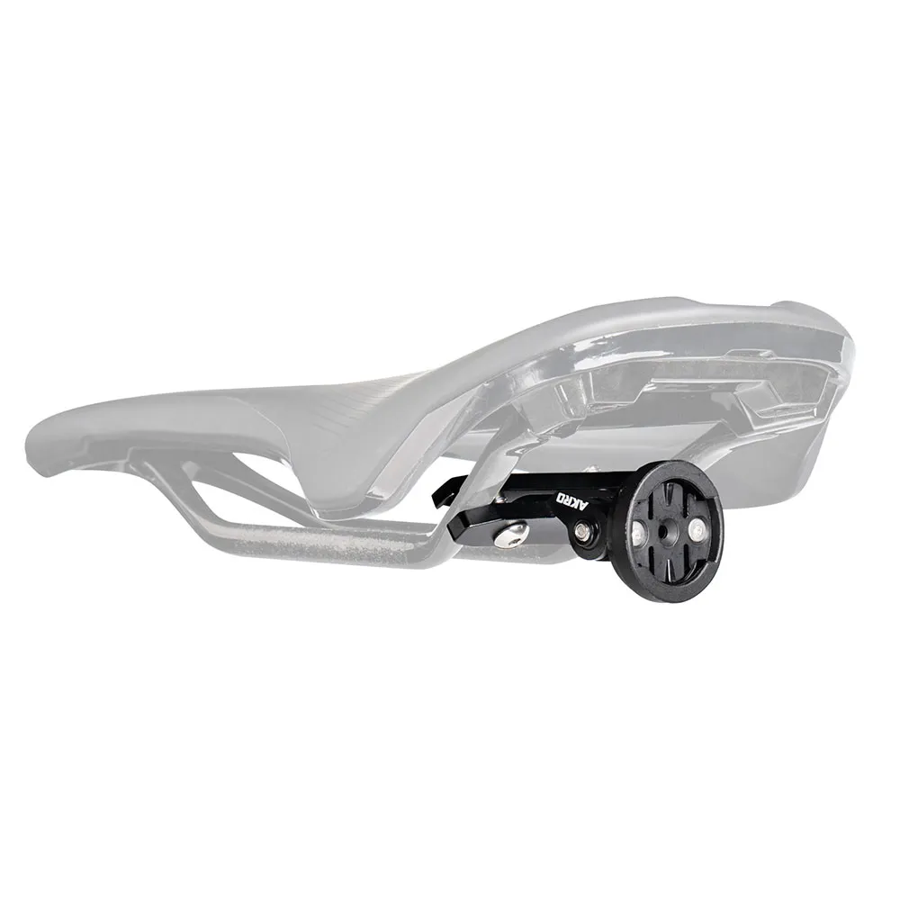 Akro Mount Saddle Rear Rail Universal Cykellampahållare, Black, One Size