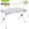Aktive 110x70x70 Cm Aluminium Folding Bord, Aluminium, One Size