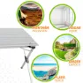 Aktive 110x70x70 Cm Aluminium Folding Bord, Aluminium, One Size