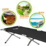 Aktive 190x64 Cm Camping Säng, Black, One Size