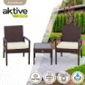 Aktive 2 Fåtöljer Med Bord unisex, Black, One Size