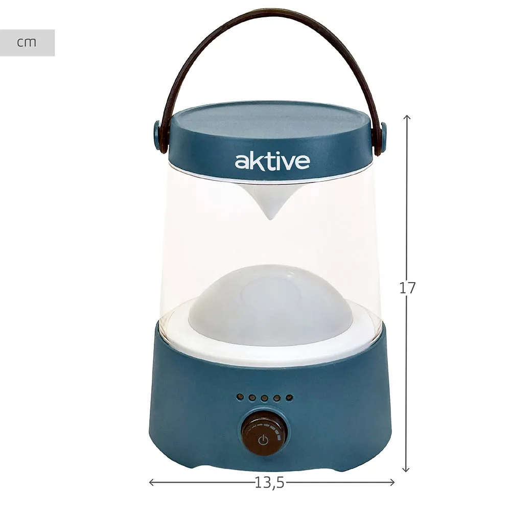 Aktive 2-i-1 63077 Led-campinglampa Usb-uppladdningsbar Dimbar 400 Lumens, Multicolour, One Size