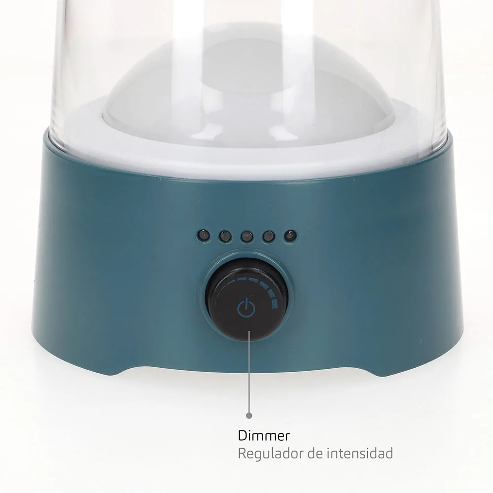 Aktive 2-i-1 63077 Led-campinglampa Usb-uppladdningsbar Dimbar 400 Lumens, Multicolour, One Size
