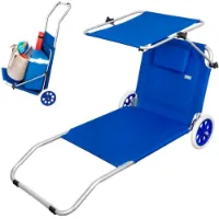 Aktive 2-i-1 Fällbar Solstol För Stranden 6x117x6 Cm unisex Aktive 2-i-1 Fällbar Solstol För Stranden 6x117x6 Cm unisex