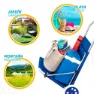 Aktive 2-i-1 Fällbar Solstol För Stranden 6x117x6 Cm unisex, Blue, One Size