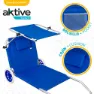 Aktive 2-i-1 Fällbar Solstol För Stranden 6x117x6 Cm unisex, Blue, One Size