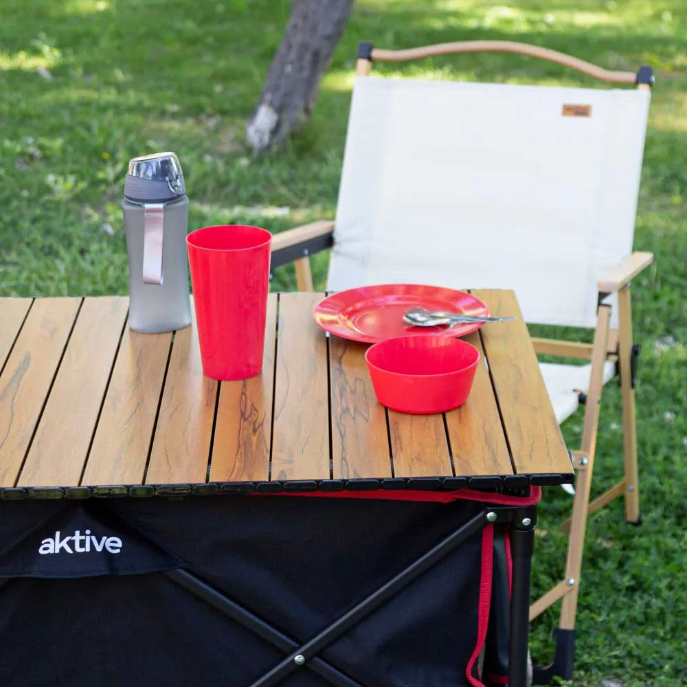 Aktive 360º Fällbart Vagnsbord unisex, Black / red, One Size Aktive 360º Fällbart Vagnsbord unisex, Black / red, One Size