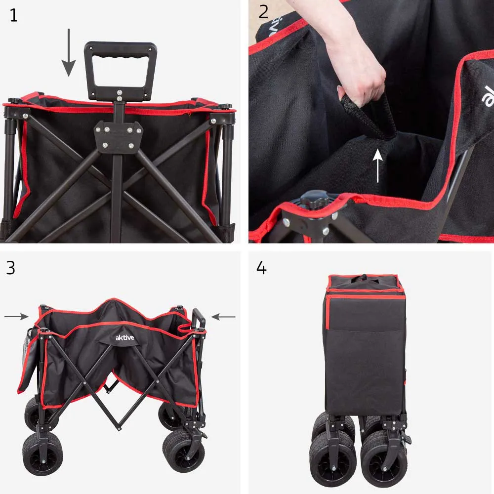 Aktive 360º Fällbart Vagnsbord unisex, Black / red, One Size Aktive 360º Fällbart Vagnsbord unisex, Black / red, One Size