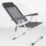 Aktive 44.5x55x103 Cm Aluminium Multipositions Hopfällbar Stol unisex, Grey, One Size