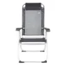 Aktive 44.5x55x103 Cm Aluminium Multipositions Hopfällbar Stol unisex, Grey, One Size
