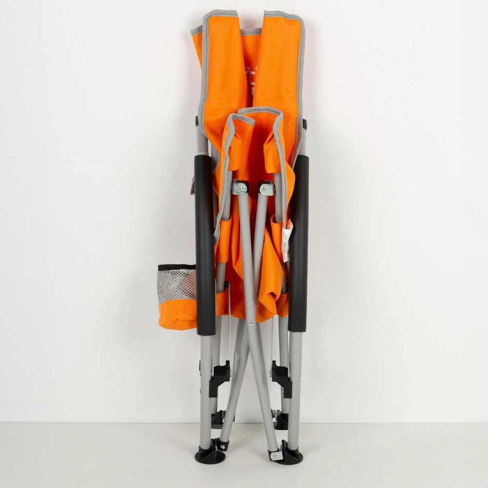 Aktive 46x51x67 Cm Låg Hopfällbar Stol I Aluminium unisex, Orange, One Size