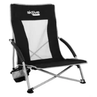 Aktive 56x51x67 Cm Låg Hopfällbar Stol I Aluminium unisex Aktive 56x51x67 Cm Låg Hopfällbar Stol I Aluminium unisex