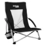 Aktive 56x51x67 Cm Låg Hopfällbar Stol I Aluminium unisex, Black, One Size