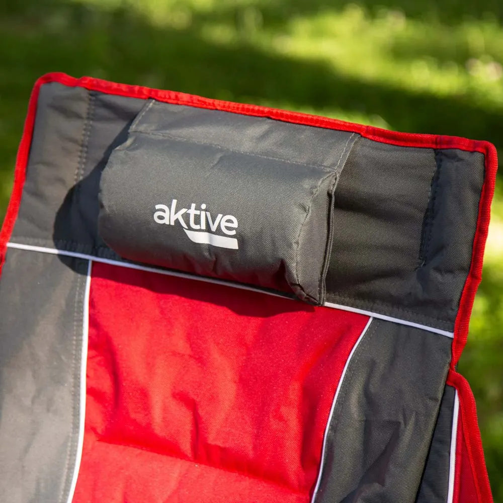 Aktive 57x100x97 Cm Rocking Stol, Grey / red, One Size