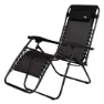 Aktive 61142 Hopfällbar Stol 0 Gravitation Multiposition unisex, Black, One Size