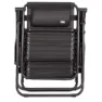 Aktive 61142 Hopfällbar Stol 0 Gravitation Multiposition unisex, Black, One Size