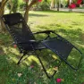 Aktive 61142 Hopfällbar Stol 0 Gravitation Multiposition unisex, Black, One Size