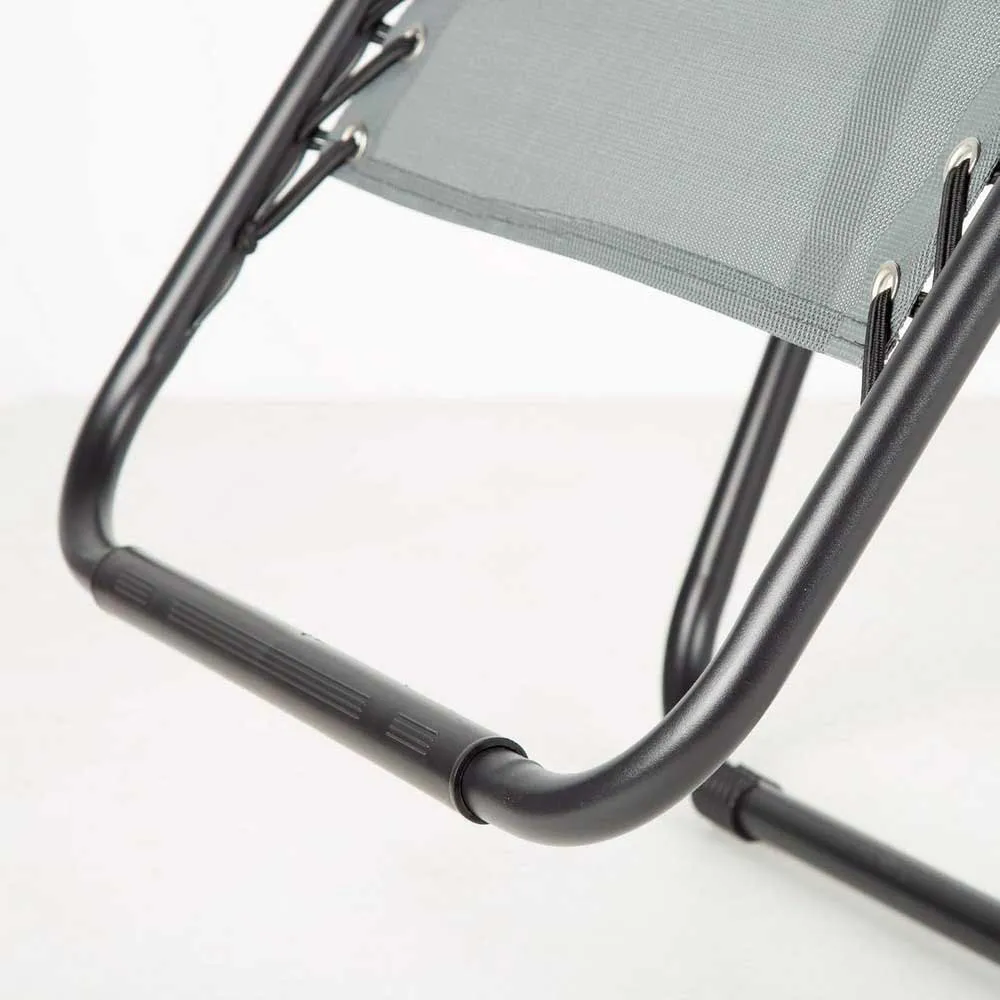Aktive 61144 Hopfällbar Stol 0 Gravitation Multiposition unisex, Grey, One Size