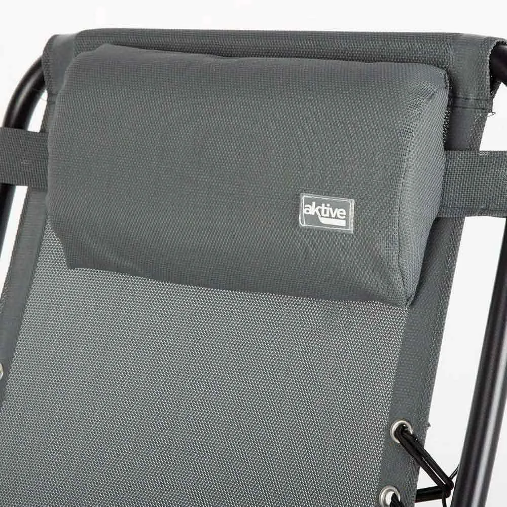 Aktive 61144 Hopfällbar Stol 0 Gravitation Multiposition unisex, Grey, One Size