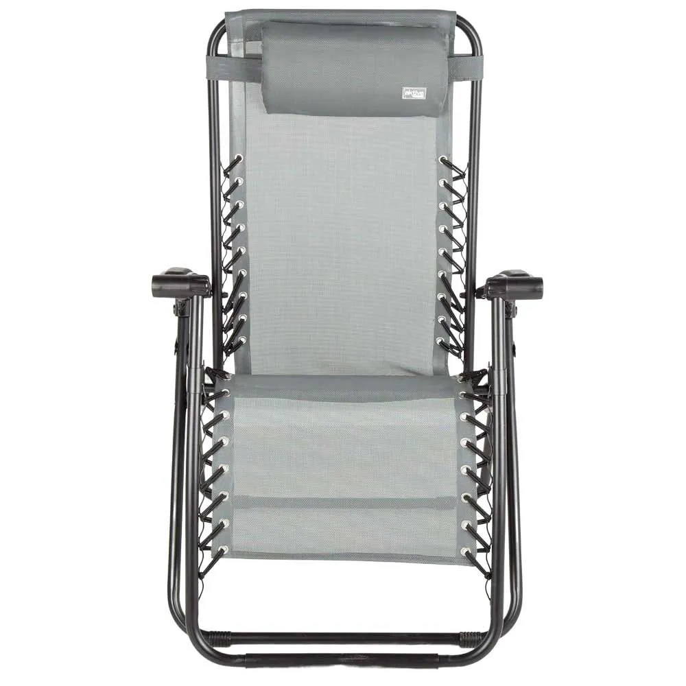 Aktive 61144 Hopfällbar Stol 0 Gravitation Multiposition unisex, Grey, One Size