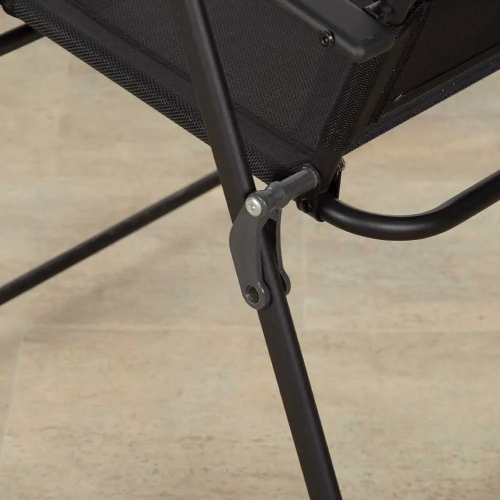 Aktive 61146 Slim 4 Units Fällbar Utomhusstol, Black, One Size