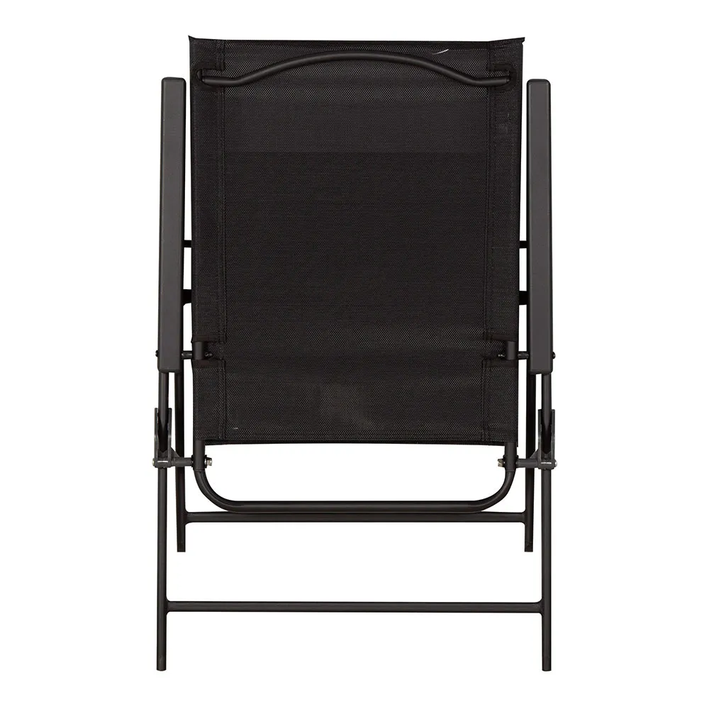 Aktive 61147 Slim 2 Units Fällbar Utomhusstol, Black, One Size