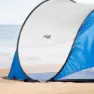 Aktive 62322 Uv50 Popup-vindskydd Och Strandtält 120x200x90 Cm unisex, White / blue, 2 places